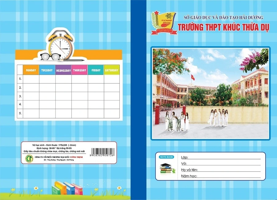Vở kẻ ngang 80 trang- Trường THPT Khúc Thừa Dụ